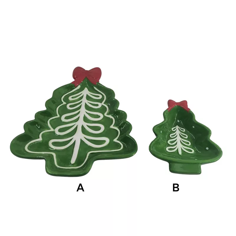 クリスマス ツリー プレート 手描き ホリデー ギフト