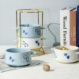 食器洗い機安全な手描きのセラミックボウル