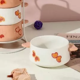 食器洗い機安全な手描きのセラミックボウル