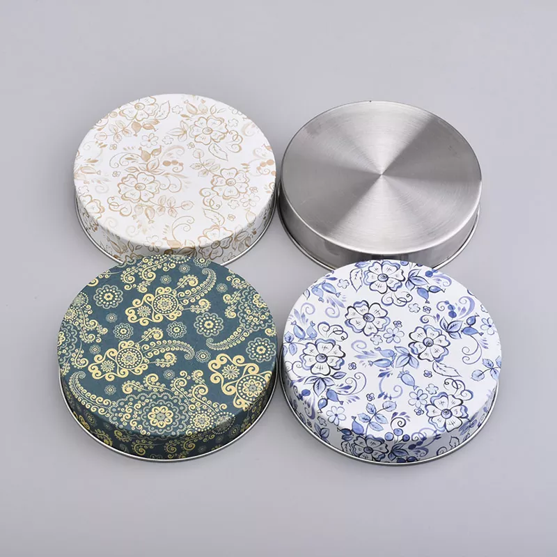 パーソナライズされたプリントティンキャンドルジャーリッド