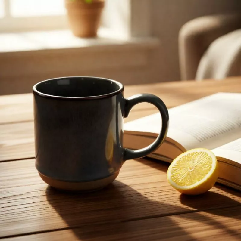 シンプルモダンセラミックトラベルグレーマグ